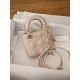 CHRISTIAN DIOR Mini Lady Dior Bag /Powder Pink Cannage Lambskin