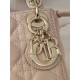 CHRISTIAN DIOR Mini Lady Dior Bag /Powder Pink Cannage Lambskin