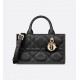 CHRISTIAN DIOR Mini Dior Book Tote /Black Macrocannage Calfskin