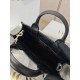 CHRISTIAN DIOR Mini Dior Book Tote /Black Macrocannage Calfskin