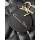 CHRISTIAN DIOR Mini Dior Book Tote /Black Macrocannage Calfskin