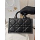 CHRISTIAN DIOR Mini Dior Book Tote /Black Macrocannage Calfskin