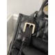 CHRISTIAN DIOR Mini Dior Book Tote /Black Macrocannage Calfskin