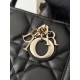 CHRISTIAN DIOR Mini Dior Book Tote /Black Macrocannage Calfskin