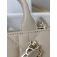 CHRISTIAN DIOR Mini Dior Book Tote /Trench Beige Macrocannage Calfskin