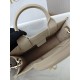 CHRISTIAN DIOR Mini Dior Book Tote /Trench Beige Macrocannage Calfskin