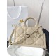 CHRISTIAN DIOR Mini Dior Book Tote /Trench Beige Macrocannage Calfskin