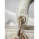 CHRISTIAN DIOR Lady D-Joy Micro Bag /Latte Cannage Lambskin