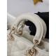 CHRISTIAN DIOR Lady D-Joy Micro Bag /Latte Cannage Lambskin