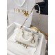 CHRISTIAN DIOR Lady D-Joy Micro Bag /Latte Cannage Lambskin