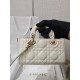 CHRISTIAN DIOR Lady D-Joy Micro Bag /Latte Cannage Lambskin