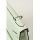 HERMES Kelly En Desordre 20 Handmade Bag/0S Bubble Green / Silver Hardware / Epsom Leather  