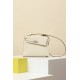 HERMES Kelly En Desordre 20 Handmade Bag/CC10 Milkshake White / Silver Hardware / Epsom Leather