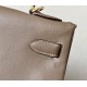 HERMES Kelly 32 Bag /D0 Weimaraner / Gold Hardware / Swift Leather