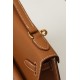 HERMES Kelly En Desordre 20 Handmade Bag/CK37 Gold Brown / Gold Hardware / Epsom Leather