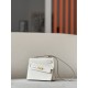 HERMES Kelly En Desordre 20 Handmade Bag/CC10 Milkshake White / Gold Hardware / Epsom Leather