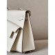 HERMES Kelly En Desordre 20 Handmade Bag/CC10 Milkshake White / Gold Hardware / Epsom Leather