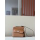 HERMES Kelly En Desordre 20 Handmade Bag/CK37 Gold Brown / Silver Hardware / Epsom Leather