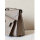 HERMES Kelly En Desordre 20 Handmade Bag/CK18 Elephant Grey / Gold Hardware / Epsom Leather  