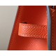 HERMES Kelly En Desordre 20 Handmade Bag/9J Flame Orange / Gold Hardware / Epsom Leather  