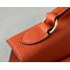 HERMES Kelly En Desordre 20 Handmade Bag/9J Flame Orange / Gold Hardware / Epsom Leather  