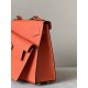 HERMES Kelly En Desordre 20 Handmade Bag/9J Flame Orange / Gold Hardware / Epsom Leather  