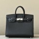 HERMES Birkin 20 Bag /CK89 Black/Silver Hardware/Epsom Leather  