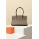 HERMES Shoulder Birkin 29 Bag /CK18 Elephant Gray/Silver Hardware/Evergrain Leather