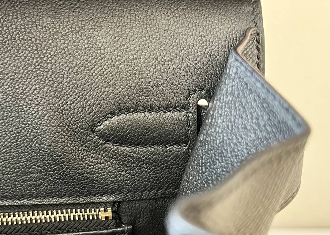 HERMES Birkin 35 Bag /CK89 Black/Gold Hardware/Epsom