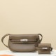 HERMES Kelly Moove 17 Bag /CK18 Elephant Gray/Silver Hardware/Swift Leather  