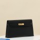 HERMES Kelly Elan Bag /CK89 Black/Gold Hardware/Madame Leather