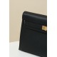 HERMES Kelly Elan Bag /CK89 Black/Gold Hardware/Madame Leather