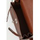 HERMES Kelly Messenger 25 Bag /CK37 Gold Brown/Silver Hardware/Fogray Leather  