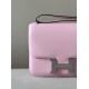 HERMES Constance 19 Bag/5P Sakura Pink / Silver Buckle / Swift Leather  