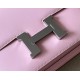 HERMES Constance 19 Bag/5P Sakura Pink / Silver Buckle / Swift Leather  