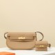 HERMES Kelly Moove 17 Bag /OM Milk Tea Color Gold Buckle Swift Leather  