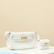 HERMES Kelly Moove 17 Bag /01 Pure White Gold Buckle Swift Leather  