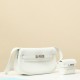 HERMES Kelly Moove 17 Bag /01 Pure White Silver Buckle Swift Leather 