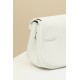 HERMES Kelly Moove 17 Bag /01 Pure White Silver Buckle Swift Leather 