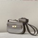 HERMES Kelly Moove 17 Bag /CK18 Elephant Gray Gold Buckle Swift Leather  