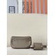 HERMES Kelly Moove 17 Bag /CK18 Elephant Gray Gold Buckle Swift Leather  