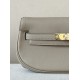 HERMES Kelly Moove 17 Bag /8Q Malfa Beige Gold Buckle Swift Leather  