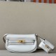 HERMES Kelly Moove 17 Bag /M4 Milk Gray Gold Buckle Swift Leather  