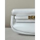 HERMES Kelly Moove 17 Bag /M4 Milk Gray Gold Buckle Swift Leather  