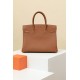 HERMES Birkin 30 Bag /CK37 Gold Brown Gold Buckle Togo Leather  