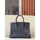 HERMES Birkin 30 Bag /CK89 Black/Gold Buckle/Togo Leather