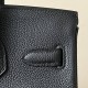 HERMES Birkin 30 Bag /CK89 Black/Gold Buckle/Togo Leather