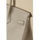 HERMES Birkin 25 Bag /8L Glacier White with Gold Hardware Togo Leather  