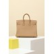 HERMES Birkin 25 Bag /OM Milk Tea Color with Gold Hardware Togo Leather  