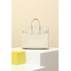 HERMES Birkin 25 Bag /CC10 Milkshake White with Rose Gold Hardware Togo Leather  